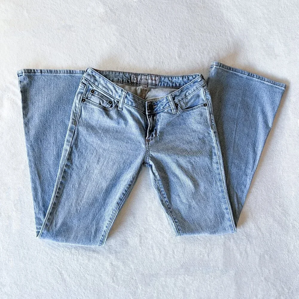 Women's B by Bullhead Pac Sun Jeans | Skinny Flare | Light Wash | Size 7 - Picture 1 of 14